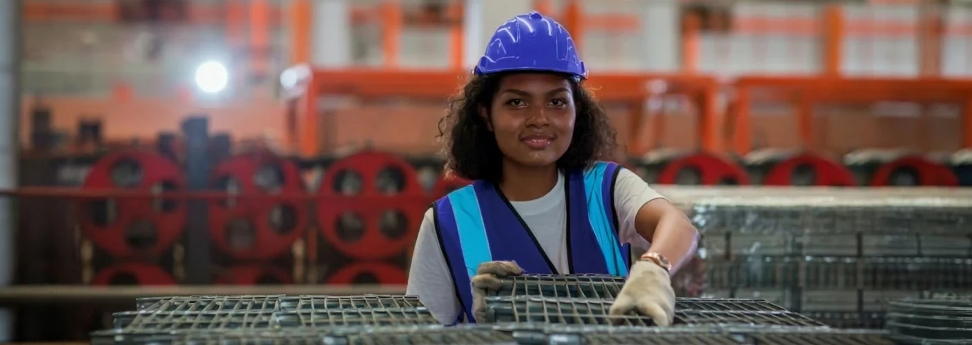 Trabajadores en sitio de construcción
